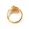 Alloy Peacock Open Cuff Ring RJEW-WH0001-20G-2