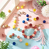 45Pcs 3 Colors Round Silicone Focal Beads SIL-TAD0001-01D-6