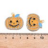 Halloween Theme Rack Plating Alloy Enamel Pendants ENAM-T021-02KCG-RS-3