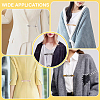5Pcs 5 Colors Zinc Alloy with Crystal Rhinestone Cardigan Clips AJEW-AR0005-30-5
