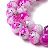 Drawbench & Baking Paint Glass Beads Strands GLAA-S176-09-3