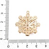 Brass Micro Pave Cubic Zirconia with Glass Pendants KK-Q026-16G-3
