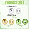 1500Pcs 3 Colors St. Patrick's Day Plastic Beads KY-SP0001-31-2