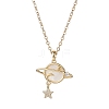 Brass Pendants Necklaces X1-NJEW-TA00163-1