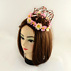 Cloth Flower Headbands with Iron Wires OHAR-R256-18A-2