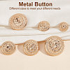 Gorgecraft 60Pcs 6 Style Alloy Buttons FIND-GF0002-95-6