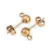 304 Stainless Steel Stud Earring Findings X-STAS-A119-06G-2
