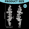 1Pair Alloy Glass Cabochons AJEW-PH0006-75-2