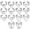 304 Stainless Steel Cuff Rings RJEW-PH01323-1