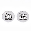 Non-Tarnish 201 Stainless Steel Pendants STAS-T064-38P-26-2