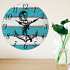 MDF Printed Wall Clock HJEW-WH0058-001-5