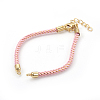 Adjustable Nylon Cord Bracelet Making MAK-F026-B06-G-1