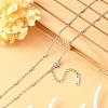 304 Stainless Steel Column Link Chain Necklace for Men Women NJEW-YW0001-15-5