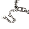 Brass Mariner Link Chains Bracelets for Women BJEW-L685-04P-3