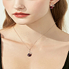 Alloy Pave Cubic Zirconia Pendant Necklace & Stud Earring Sets SJEW-LP0001-54-1