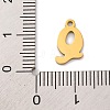 201 Stainless Steel Charms STAS-U016-01G-Q-3