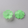 Transparent Frosted Acrylic Bead Caps X-MACR-S371-04A-733-2