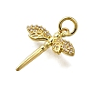 Brass Micro Pave Clear Cubic Zirconia Pendants LS-ZIRC-I070-041G-2