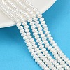 Electroplated Shell Pearl Beads Strands BSHE-Z009-11-1