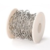 304 Stainless Steel Paperclip Chains STAS-A048-04P-3