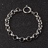 304 Stainless Steel Rolo Chain Bracelets BJEW-H477-04-1