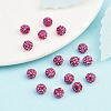 Polymer Clay Rhinestone Beads RB-H284-6MM-Half-502-5