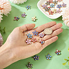 28Pcs 7 Colors Alloy Enamel Connector Charms ENAM-TA0001-87-6