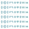 100G Pearlized Opaque Acrylic Beads OACR-TA0004-32C-3