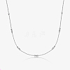 925 Sterling Silver Chain Necklaces UD3650-4-1