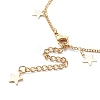 Brass Curb Chain Pendant Necklace & Charm Bracelets & Anklets Jewelry Sets SJEW-JS01182-12