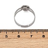 304 Stainless Steel Cuff Ring Components STAS-D372-06P-01-3