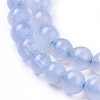 Grade AA Natural Blue Chalcedony Beads Strands G-F222-30-6mm-1-1