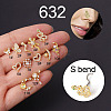 20G Stainless Steel Cubic Zirconia Fishtail Nose Rings WG80602-47-1