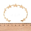 Starfish 304 Stainless Steel Cuff Bangles for Women BJEW-Z176-01G-5