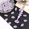 35Pcs UV Plating Rainbow Iridescent Acrylic Beads PACR-PA0001-23B-4