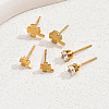 3 Pairs Elegant Stainless Steel Clover Stud Earring Sets NA2621-1