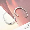 304 Stainless Steel Teardrop Dangle Earrings EJEW-Z158-01P-1