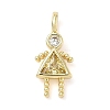 Brass Micro Pave Cubic Zirconia Pendants ZIRC-I356-17G-B07-1