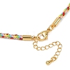2.5MM Round Nylon Cotton Cord Necklace Making NJEW-C106-01G-4