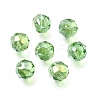 Electroplate Transparent Round Glass Beads GL-CBA6A73-AB05-1