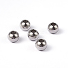 Tarnish Resistant Round 202 Stainless Steel Beads STAS-G130-8mm-63P-1