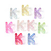 UV Plating Transparent Acrylic European Beads OACR-M027-02K-2