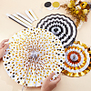 8Pcs Paper Fans Flower for Wedding Birthday Carnival Welcome Party Decorations AJEW-GF0013-45C-3