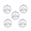 Non-Tarnish 304 Stainless Steel Pendants A-STAS-N090-LA911-1-2