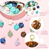 40Pcs 8 Styles Acrylic Pendants PALLOY-YW00204-4