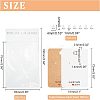 SUPERFINDINGS 200Pcs 2 Style Rectangle with Word Handmade with Love Paper Earring Display Cards CDIS-FH0001-04-2