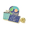 Golden Cartoon Animal Alloy Brooches JEWB-K020-02B-G-3