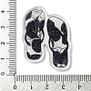 Printed Transparent Hawaii Theme Acrylic Pendants OACR-S045-02E-3