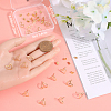 20Pcs Brass Heart Stud Earring Findings KK-BBC0009-62-3