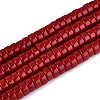 Opaque Solid Color Glass Beads Strands GLAA-N026-3x6mm-06-1